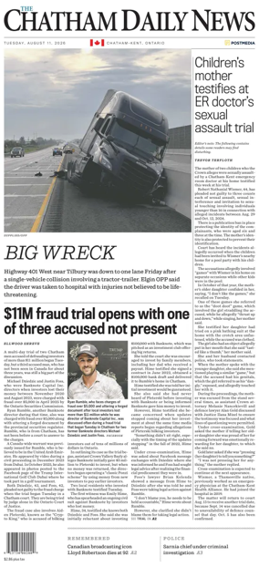 Cover of The Chatham Daily News