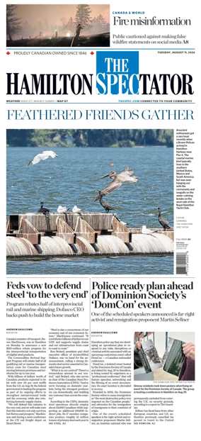 Cover of The Hamilton Spectator