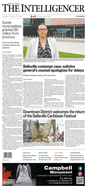 Cover of The Intelligencer (Belleville)
