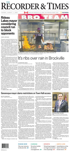 Cover of The Recorder & Times (Brockville)