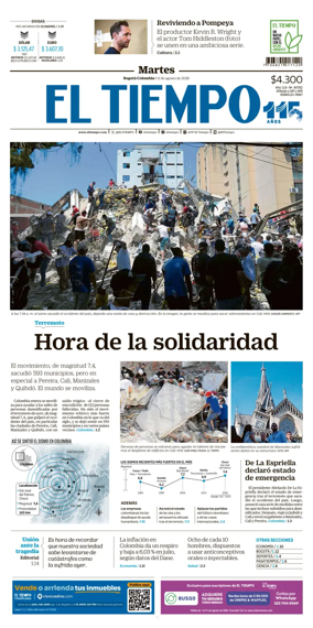 Cover of El Tiempo (Bogota)