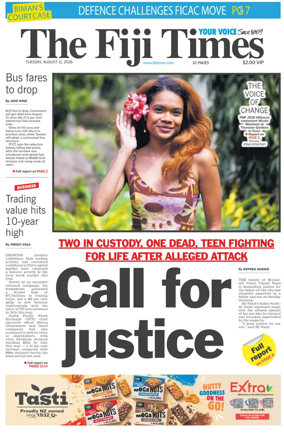 Cover of The Fiji Times
