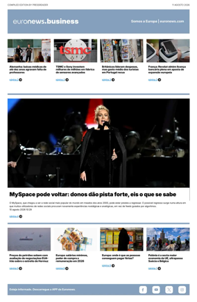 Cover of Euronews Business (Portuguese)