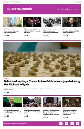 Cover of Euronews Culture and Sport Compiled Edition
