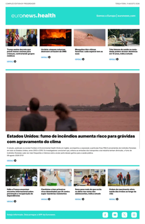 Cover of Euronews Health (Portuguese)