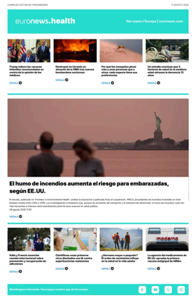 Cover of Euronews Health (Spanish) Compiled Edition
