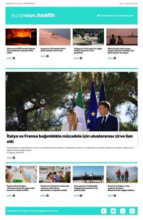 Cover of Euronews Health (Turkish) Compiled Edition