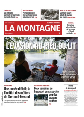Cover of La Montagne (Clermont-Metropole)