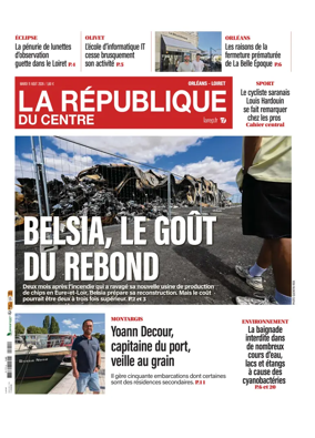 Cover of La Republique du Centre (Orleans - Loiret))