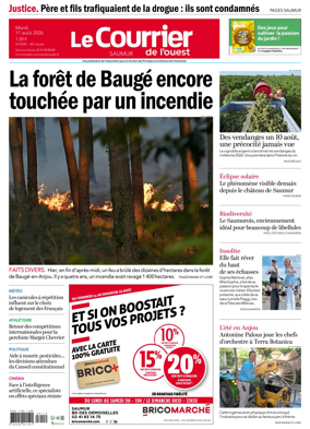 Cover of Le Courrier de l’Ouest (Saumur)