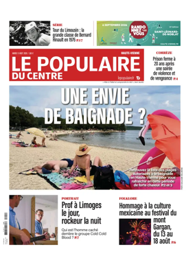 Cover of Le Populaire du Centre (Haute-Vienne)