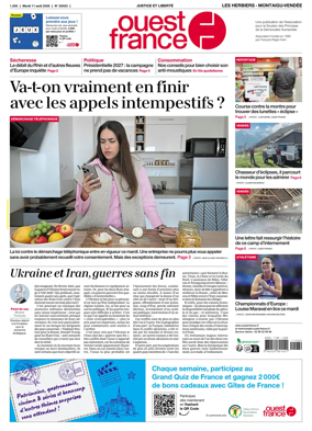 Cover of Ouest France (Les Herbiers / Montaigu)