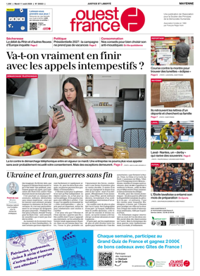 Cover of Ouest France (Mayenne)