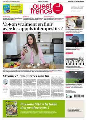 Cover of Ouest France (Redon / Pays de Vilaine)