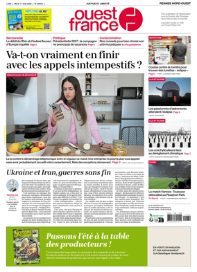 Cover of Ouest-France (Rennes Nord-Ouest)