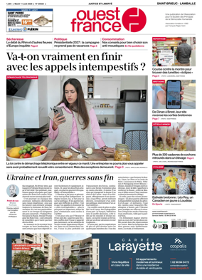 Cover of Ouest-France (Saint-Brieuc Lamballe)