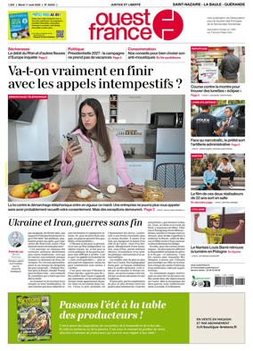Cover of Ouest France (Saint-Nazaire La Baule Guerande)