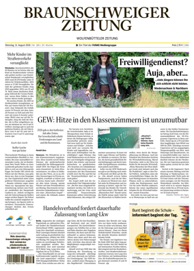 Cover of Braunschweiger Zeitung (Braunschweig)