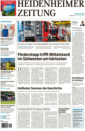 Cover of Heidenheimer Zeitung