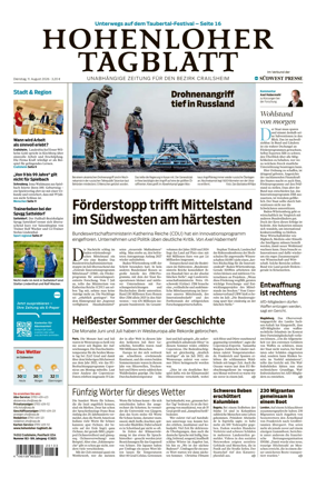 Cover of Hohenloher Tagblatt