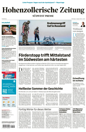 Cover of Hohenzollerische Zeitung