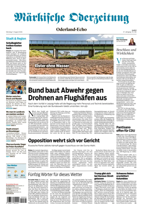 Cover of Markische Oderzeitung Oderland-Echo