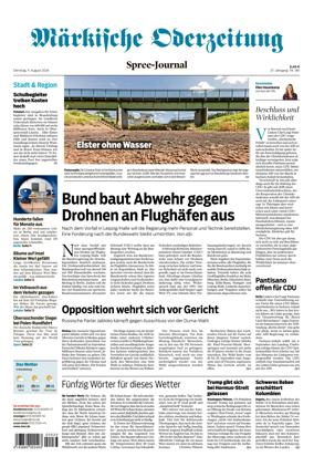 Cover of Markische Oderzeitung Spree-Journal