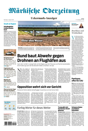 Cover of Markische Oderzeitung Uckermarkanzeiger