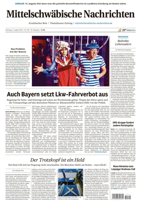 Cover of Mittelschwaebische Nachrichten