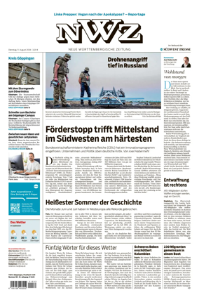 Cover of NWZ – Neue Wurttembergische Zeitung