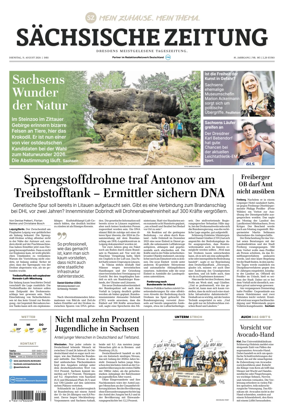 Cover of Sachsische Zeitung (Dresden)