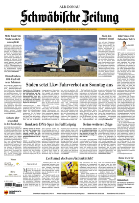 Cover of Schwabische Zeitung (Alb-Donau)