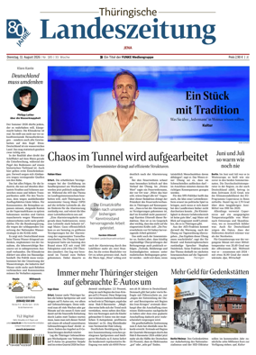 Cover of Thuringische Landeszeitung (Jena)