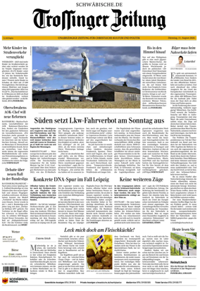Cover of Trossinger Zeitung