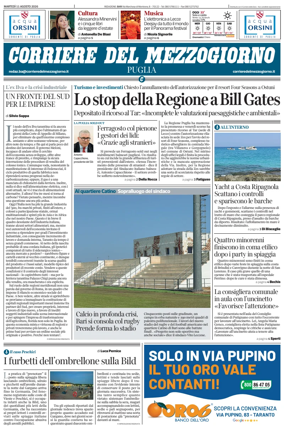 Cover of Corriere del Mezzogiorno (Puglia)