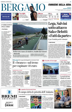 Cover of Corriere della Sera (Bergamo)
