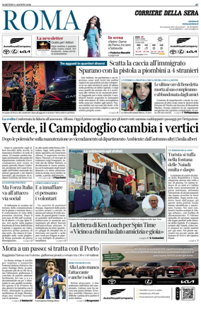 Cover of Corriere della Sera (Roma)