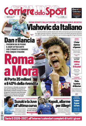 Cover of Corriere dello Sport
