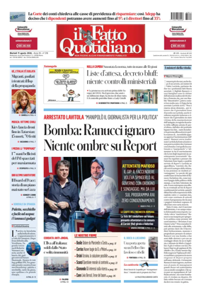 Cover of Il Fatto Quotidiano