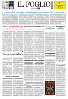 Cover of Il Foglio Quotidiano
