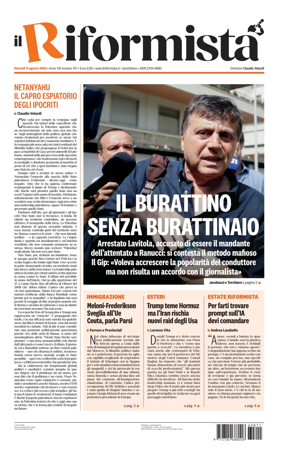 Cover of Il Riformista (Italy)
