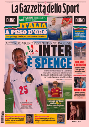 Cover of La Gazzetta dello Sport