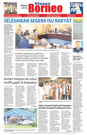 Cover of Utusan Borneo (Sabah)