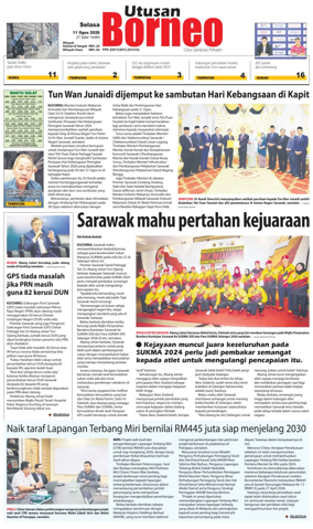Cover of Utusan Borneo (Sarawak)