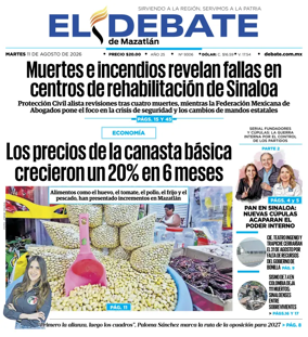 Cover of El Debate de Mazatlan