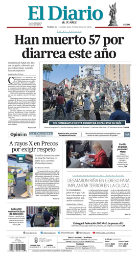 Cover of El Diario de Juarez