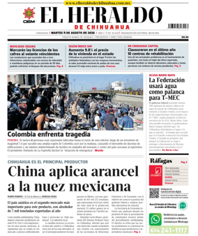 Cover of El Heraldo de Chihuahua