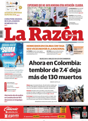 Cover of La Razon de Mexico