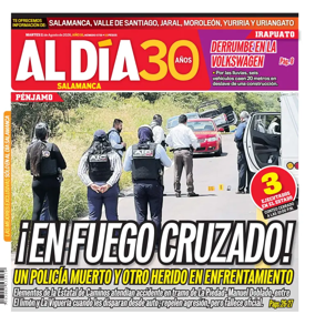 Cover of Periodico Al Dia (Salamanca)