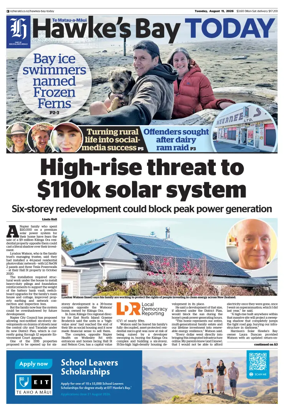 Cover of Hawke's Bay Today